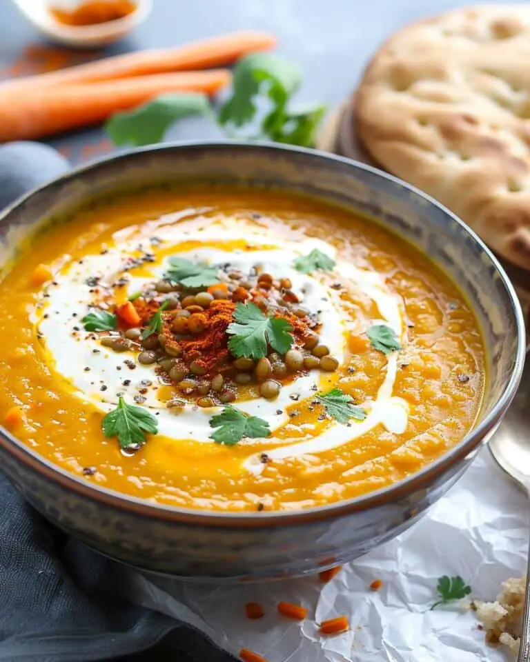 Spiced Carrot and Lentil Soup
