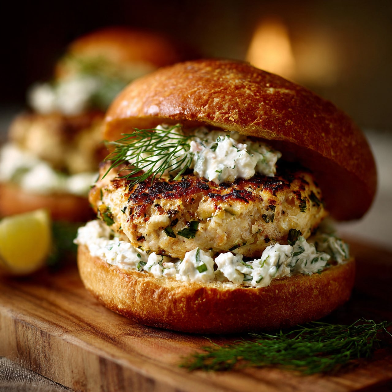 Juicy Greek Chicken Burgers With Amazing Tzatziki Sauce