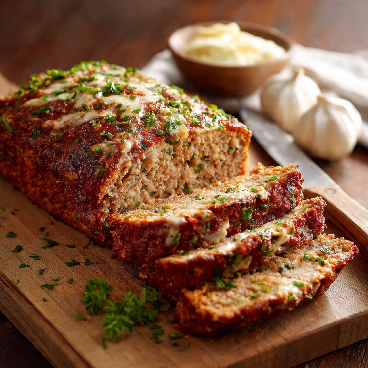 Mouthwatering Garlic Parmesan Meatloaf Recipe