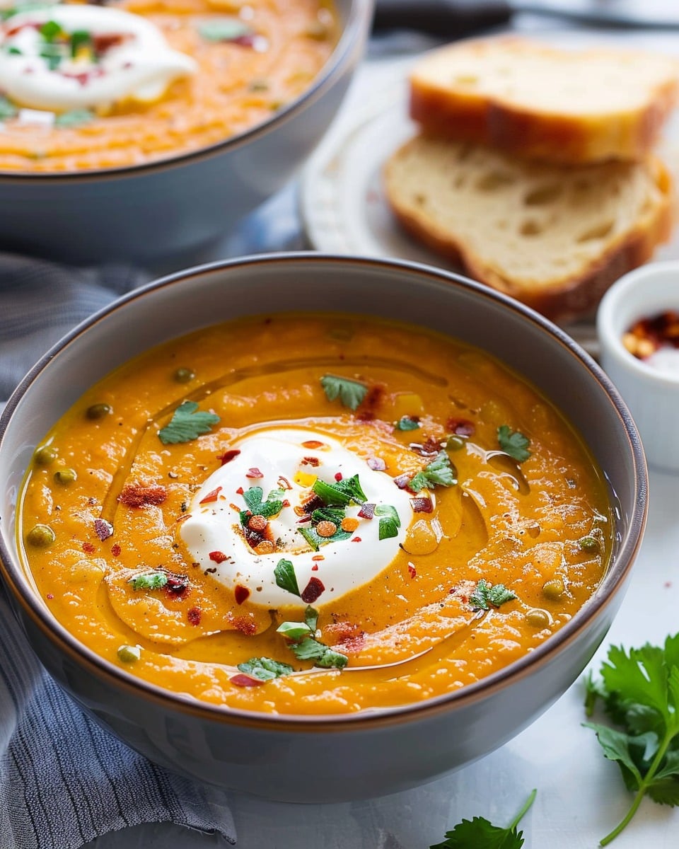 Spiced Carrot and Lentil Soup