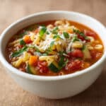 Slow Cooker Vegetarian Minestrone