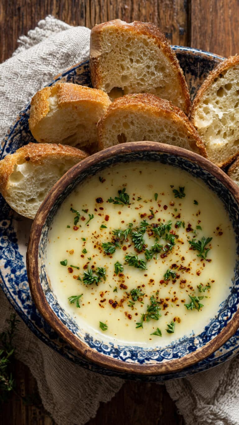 Homemade French Garlic Soup