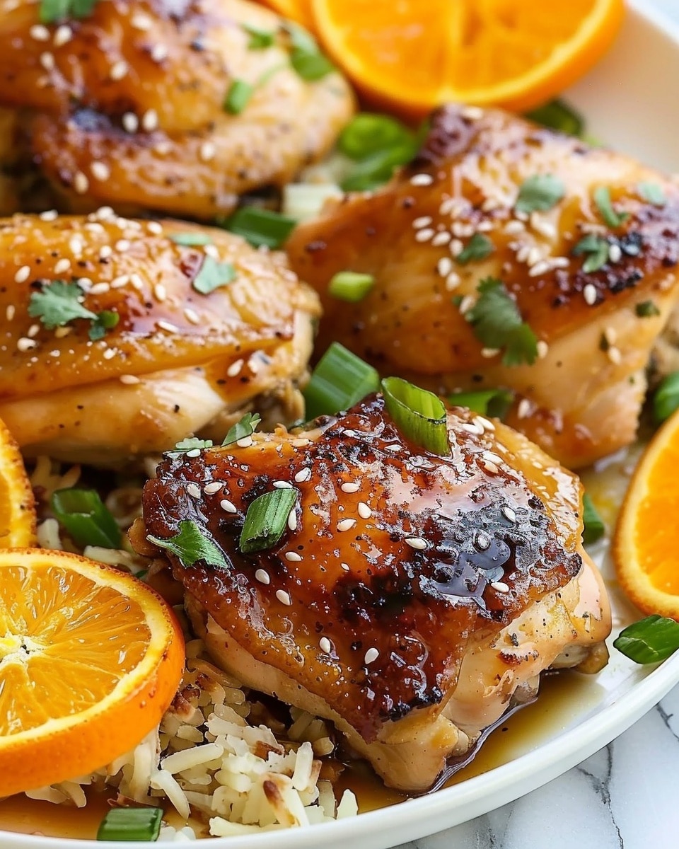 Orange Ginger Chicken Thighs