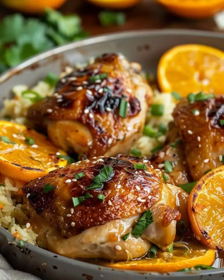 Orange Ginger Chicken Thighs