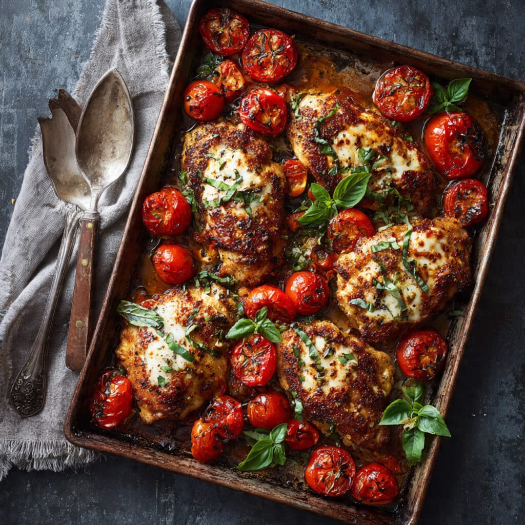 Sheet Pan Caprese Chicken