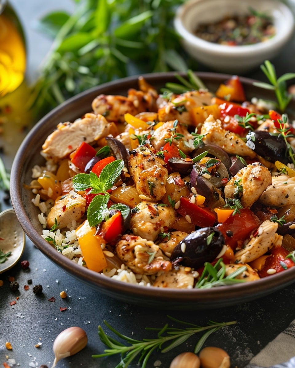 Mediterranean Chicken Stir Fry