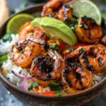 Spicy Grilled Chili Lime Shrimp Bowls