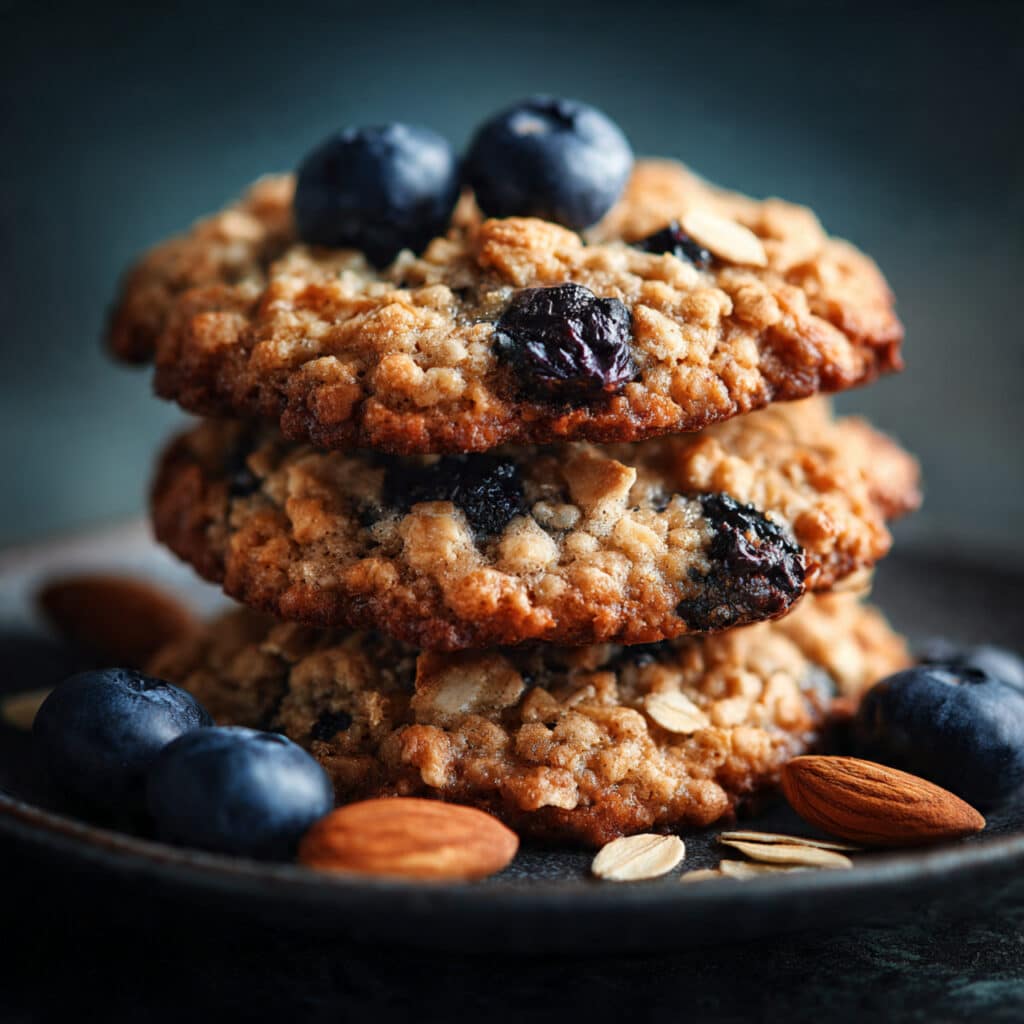 Tasty Blueberry Oatmeal Cookies