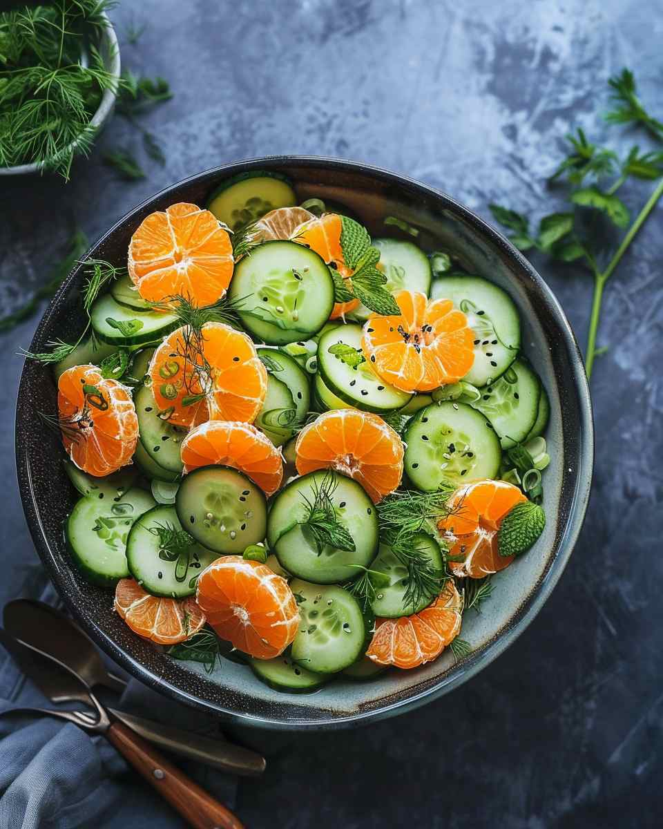 Clementine Cucumber Salad