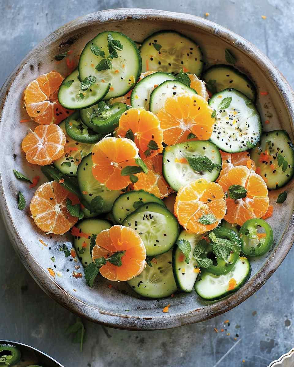 Clementine Cucumber Salad