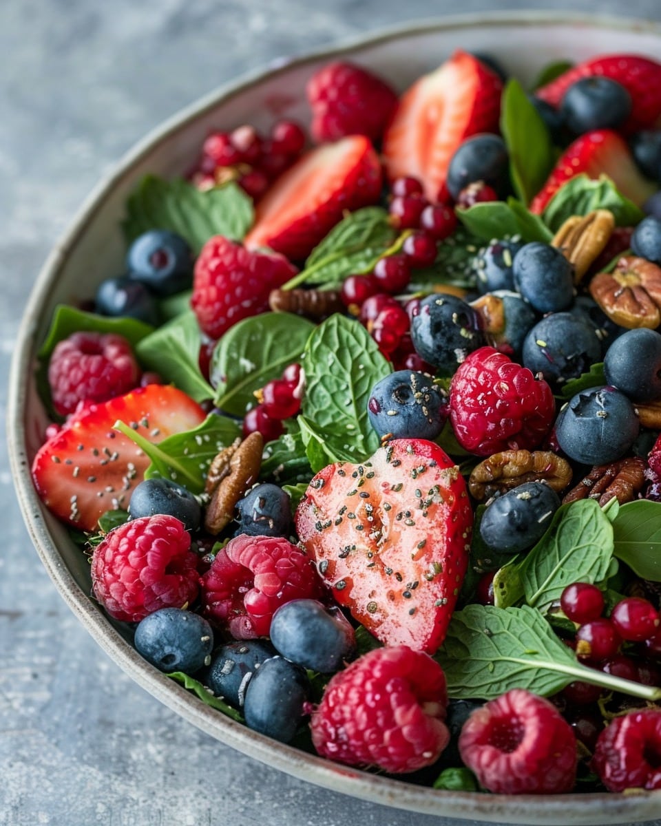 Superfood Berry Lemon Herb Salad