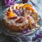 Lavender Peach Cake