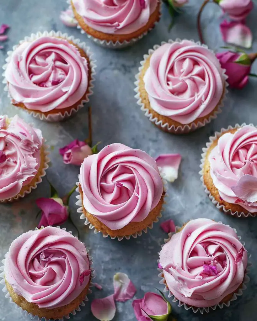 Magical Rosewater Cupcakes