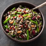 Three Bean Wild Rice Salad