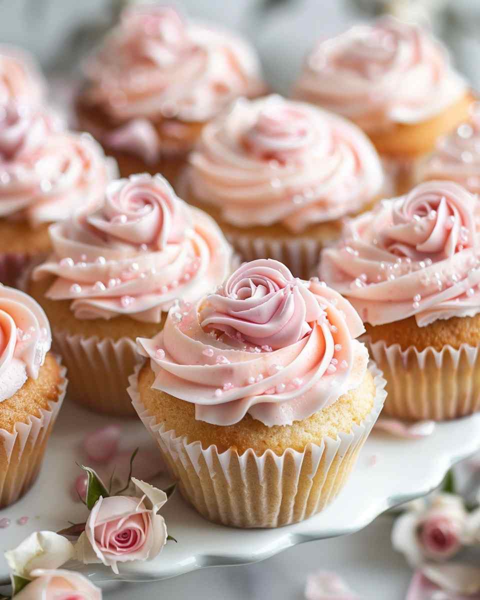 Magical Rosewater Cupcakes