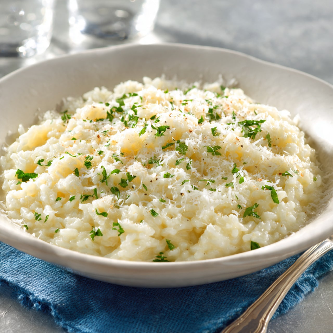 Creamy Garlic Parmesan Rice