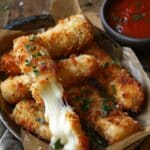 Crispy Nashville Hot Mozzarella Sticks