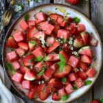 Strawberry Watermelon Salad With Refreshing Honey