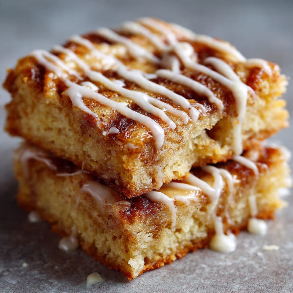 Cinnamon Roll Blondies
