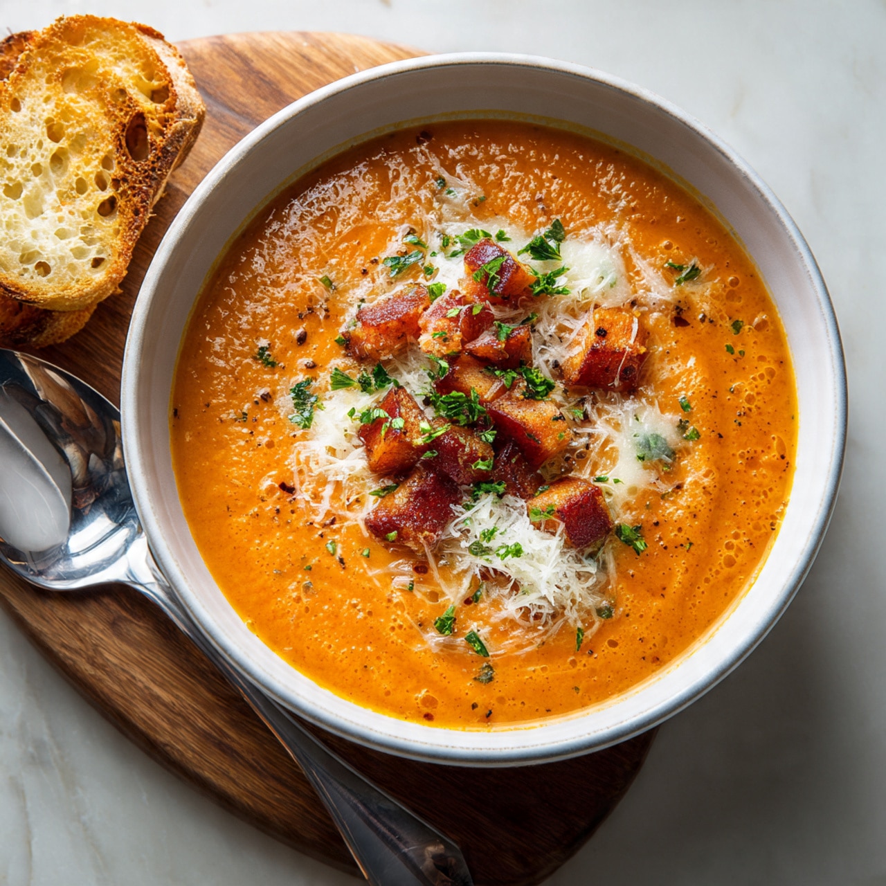 Savory Italian Sweet Potato Soup