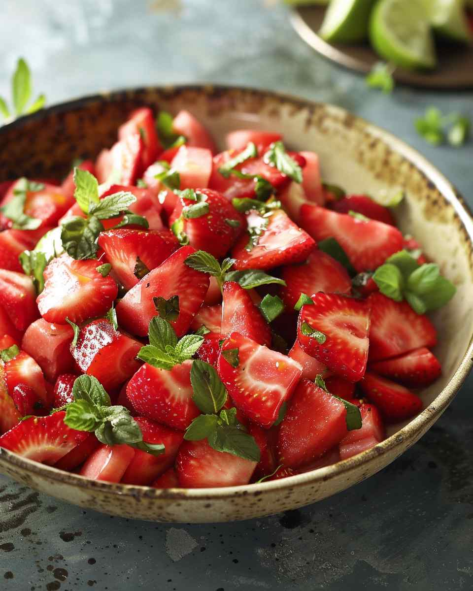 Strawberry Watermelon Salad With Refreshing Honey