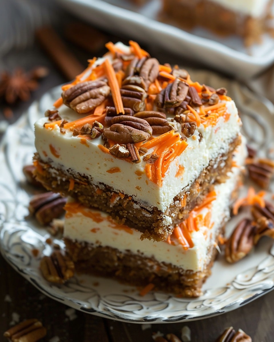 Irresistibly Indulgent Carrot Cake Cream Cheese Bars