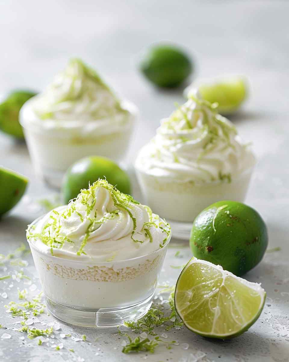 Lime Mousse Cups 4 Lime Mousse Cups