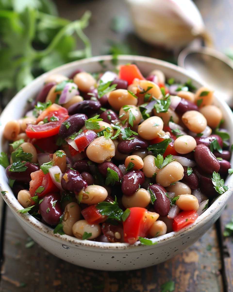 Healthy & High Protein Three Bean Salad