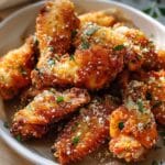 Irresistible Garlic Parmesan Crispy Chicken Wings