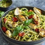 Light Pesto Pasta with Chicken