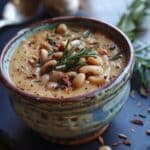 Rosemary Roasted Garlic Bean Soup