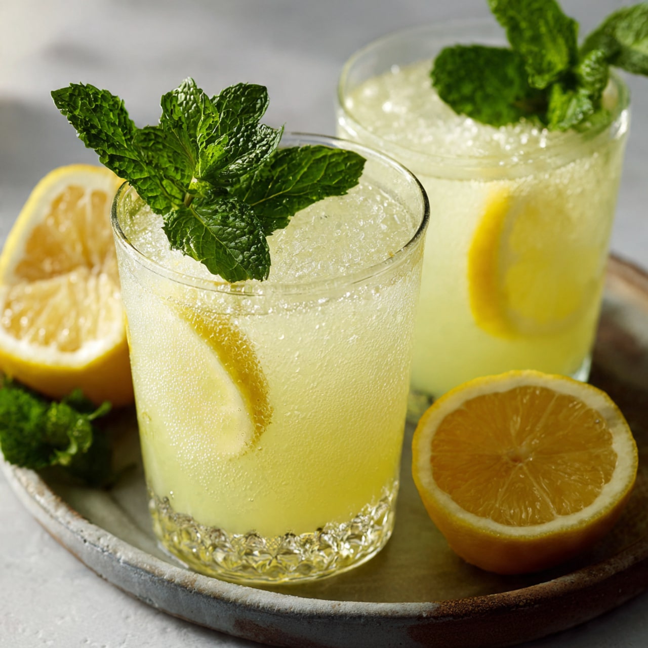 Mint Lemonade Mocktail