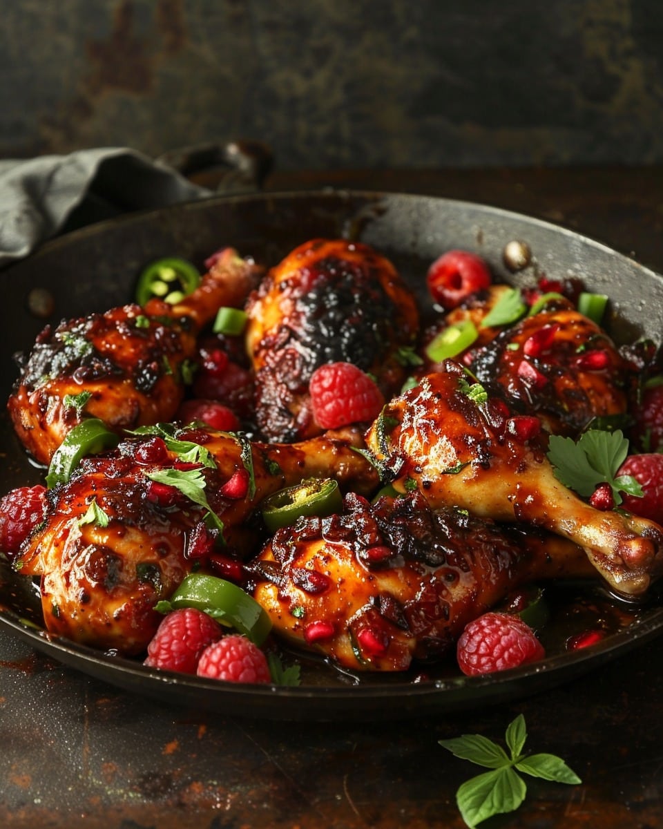 Sweet & Spicy Jalapeño Raspberry Chicken