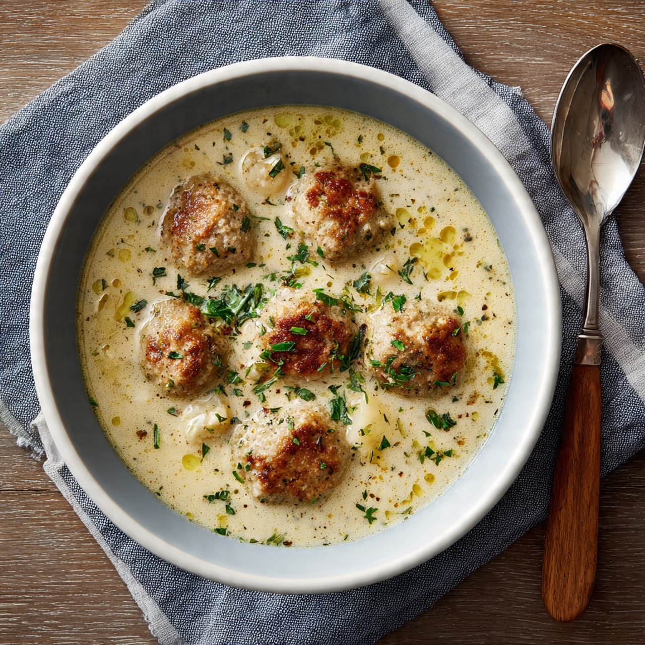 Creamy Italian Meatball Soup Recipe