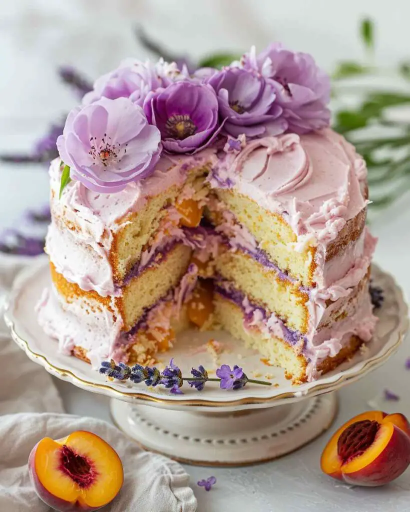 Lavender and Peach Dream Cake