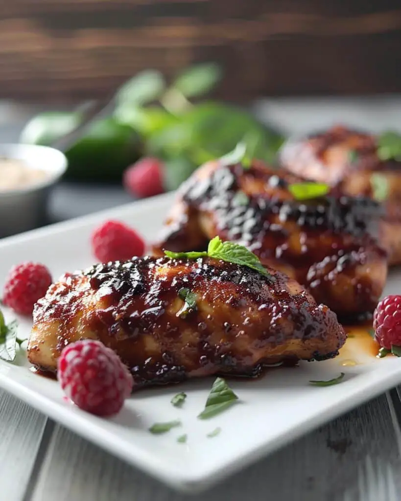 Sweet & Spicy Jalapeño Raspberry Chicken