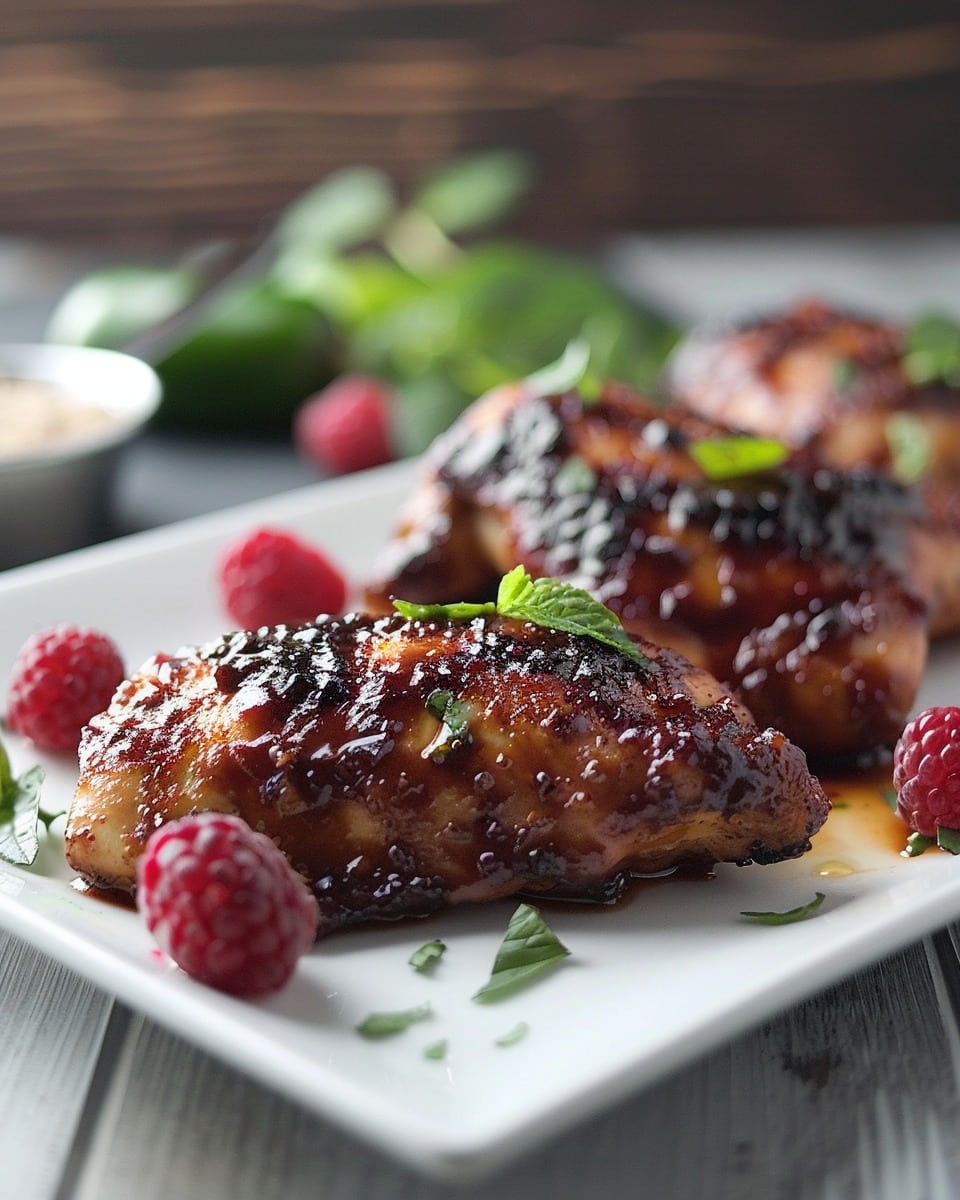 Sweet & Spicy Jalapeño Raspberry Chicken