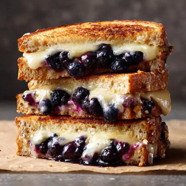 Crispy Blueberry Grilled Cheese