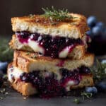 Crispy Blueberry Grilled Cheese