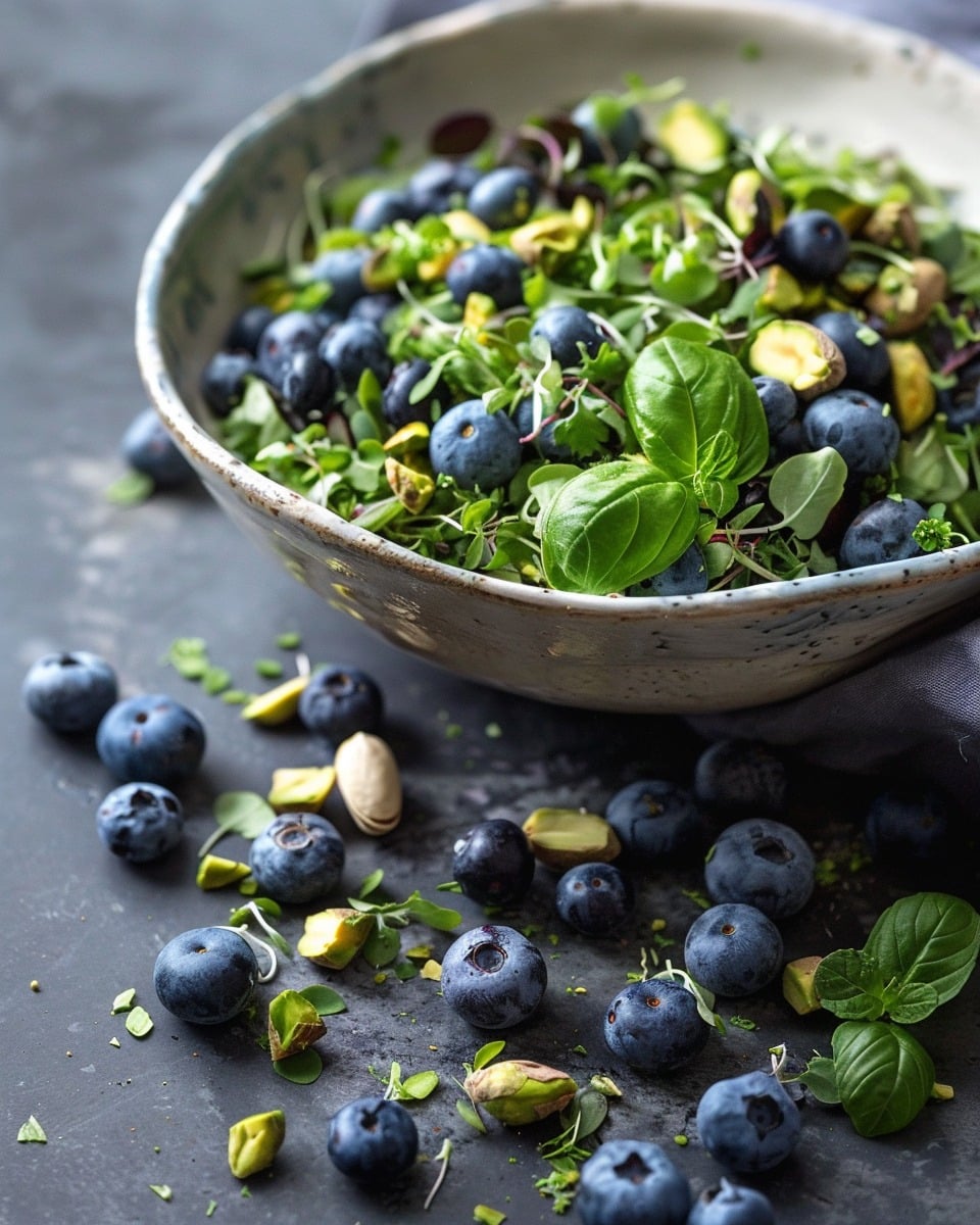 Blueberry Pistachio Spring Salad