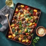 Meatball Gnocchi Sheet Pan Dinner