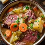 Slow Cooker Corned Beef & Cabbage Stew
