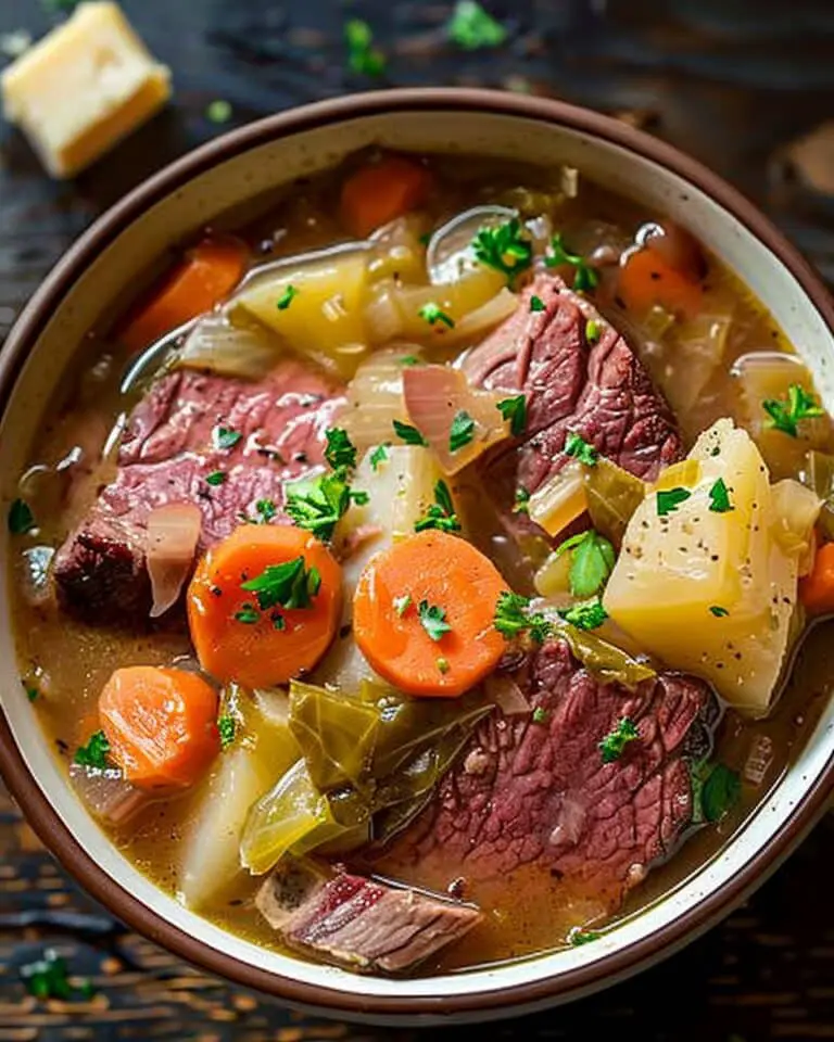 Slow Cooker Corned Beef & Cabbage Stew