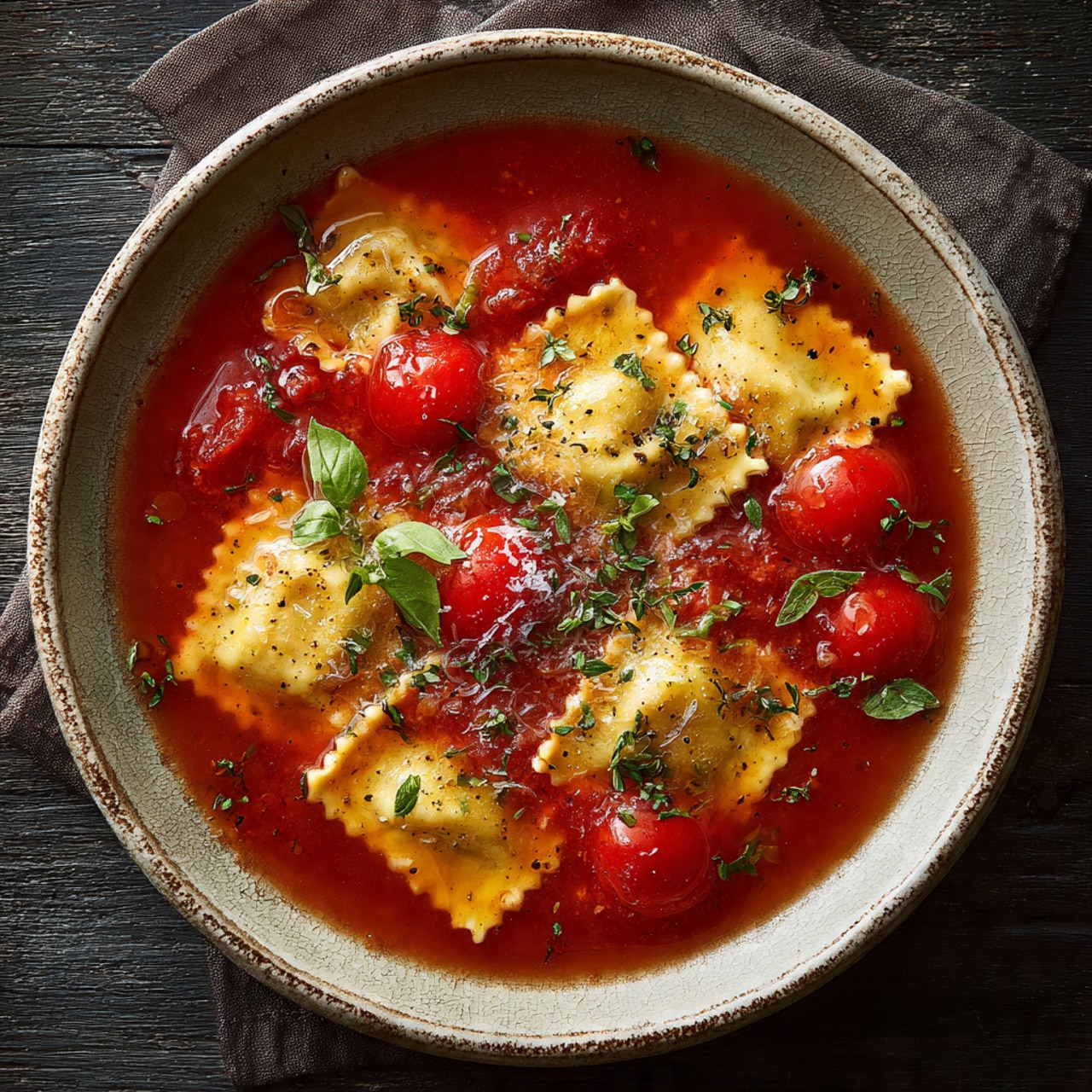 Ravioli Soup