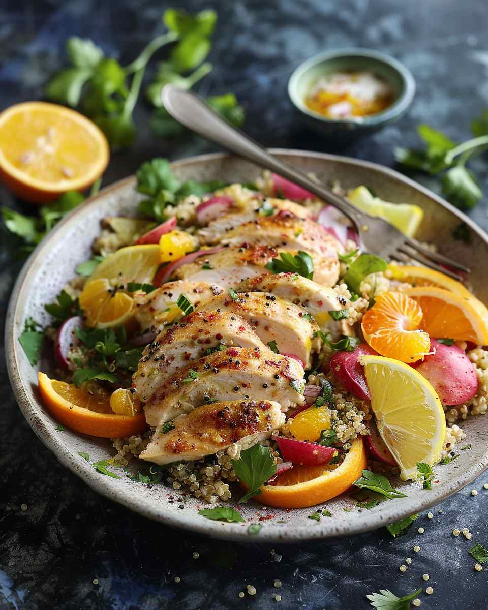 Citrus Chicken Quinoa Salad