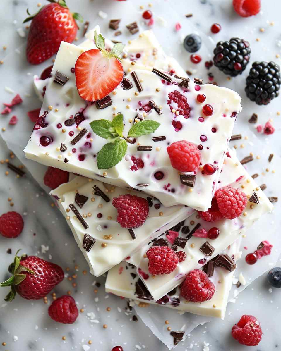 Berry Yogurt Bark