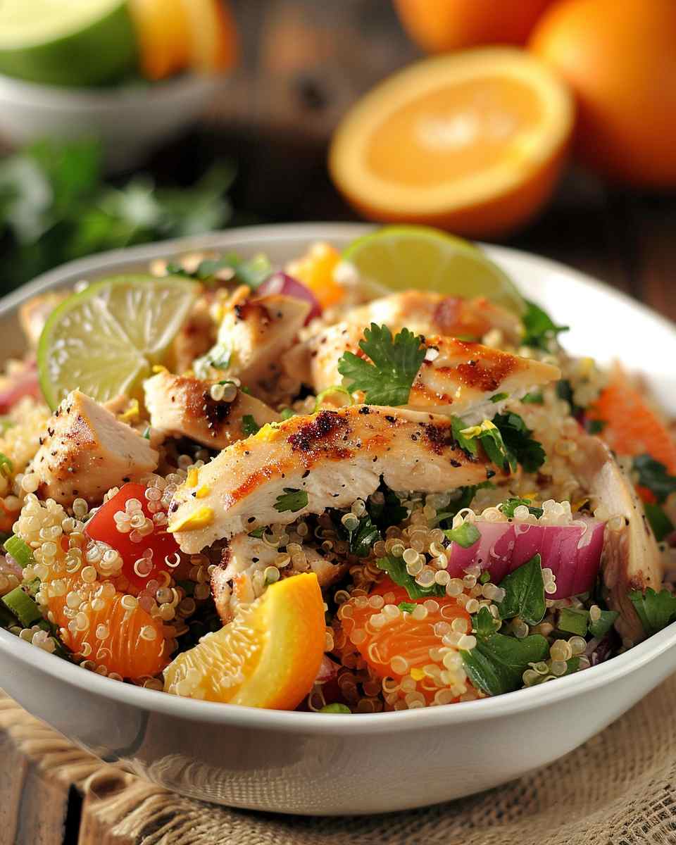 Citrus Chicken Quinoa Salad