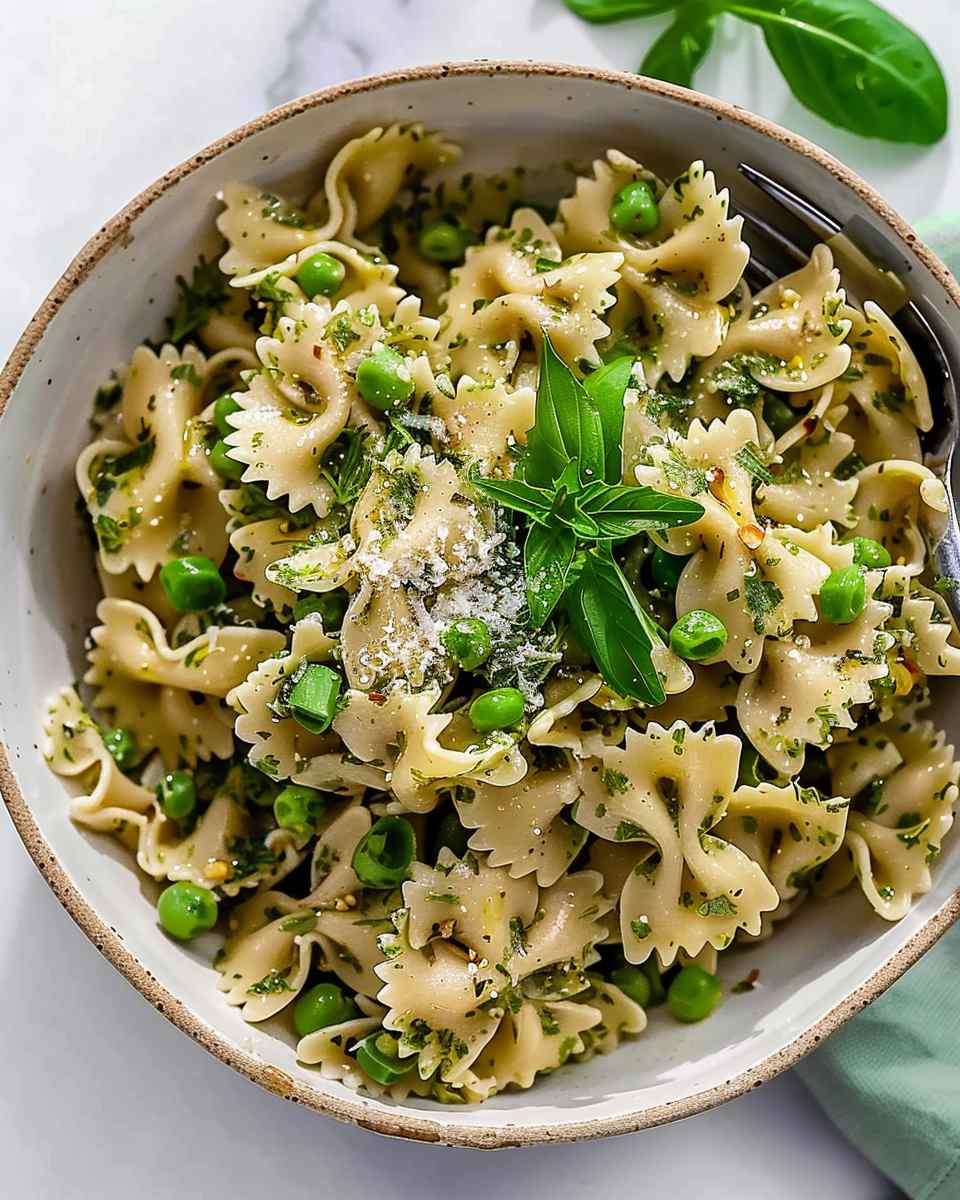 Herby Spring Pasta Salad With Protein