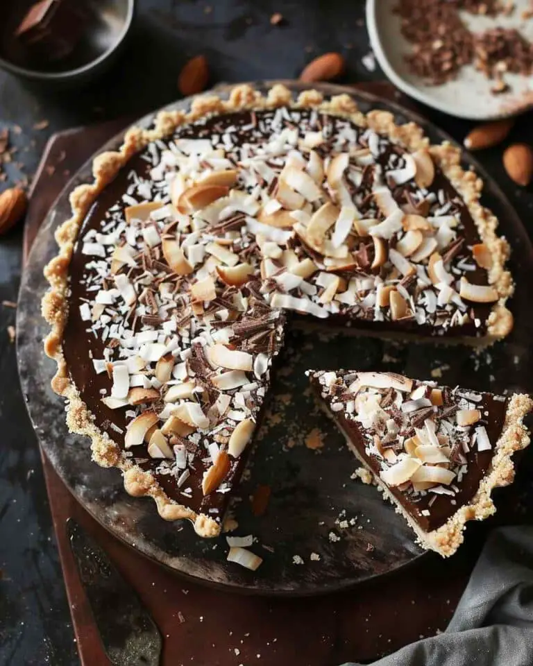 Chocolate Coconut Almond Tart