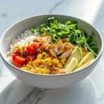 Street Corn Chicken Rice Bowl For Quick Dinners